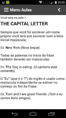 Gramática em Inglês Grátis android App screenshot 4